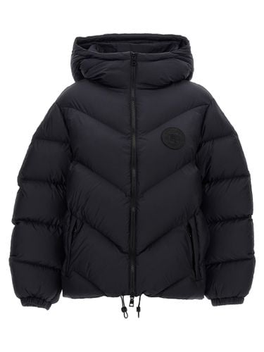 Logo Embroidery Short Down Jacket - Elisabetta Franchi - Modalova