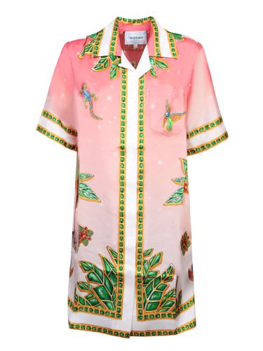 Casablanca Pink Silk Mini Dress - Casablanca - Modalova
