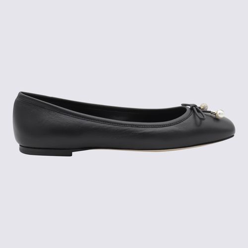 Jimmy Choo Black Leather Flats - Jimmy Choo - Modalova