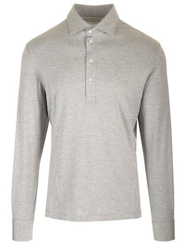 Silk And Cotton Polo Shirt - Brunello Cucinelli - Modalova