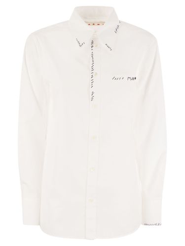 Marni White Cotton Shirt - Marni - Modalova
