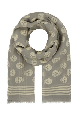 Printed Wool Scarf - Alexander McQueen - Modalova