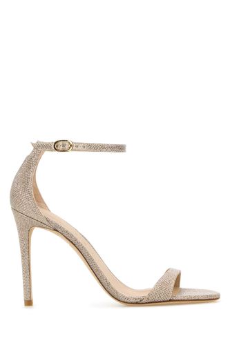 Silver Fabric Nudist Ii Sandals - Stuart Weitzman - Modalova