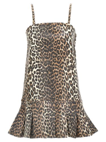 Ganni Leopard Mini Dress - Ganni - Modalova