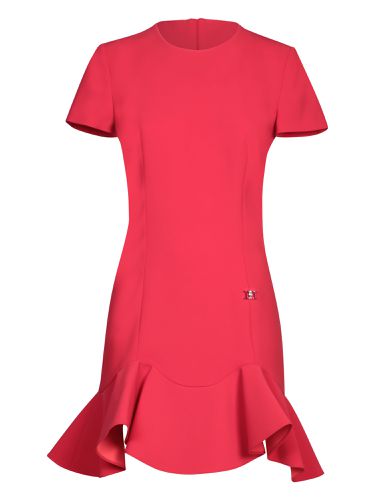 Dsquared2 Red Cady Peplum Dress - Dsquared2 - Modalova