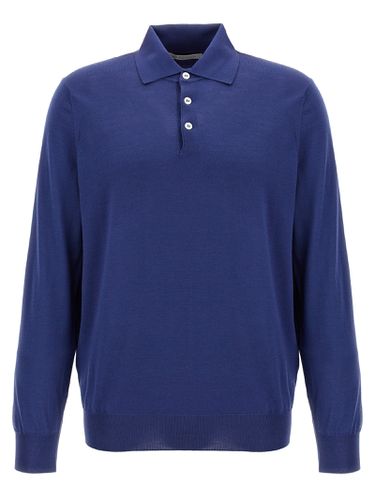 Knitted Polo Shirt - Brunello Cucinelli - Modalova