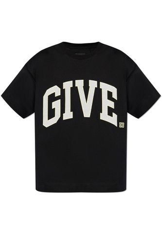 G Embroidered Crewneck T-shirt - Givenchy - Modalova