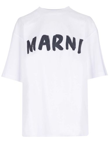 Marni Oversized Signature T-shirt - Marni - Modalova