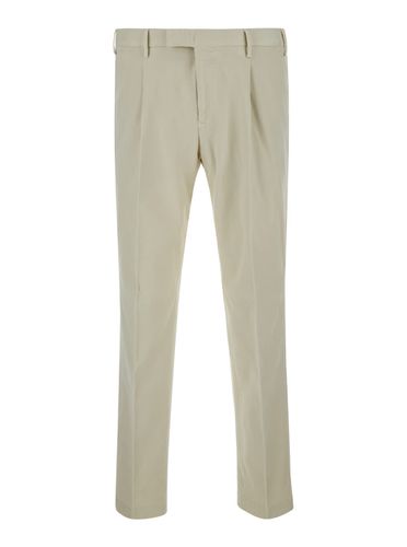 Slim Pants With Concealed Closure In Cotton Man - PT Torino - Modalova