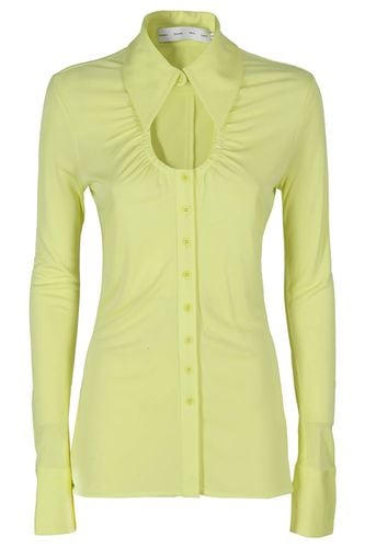 Long Sleeve Jersey Button Top - Proenza Schouler White Label - Modalova