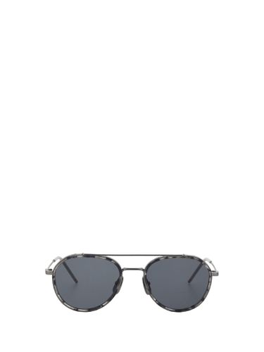 Aviator Sunglasses In Acetate And Titani - Thom Browne - Modalova