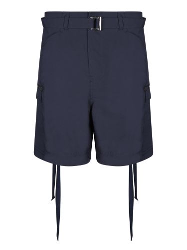 Sacai Blue Taffeta Bermuda Shorts - Sacai - Modalova