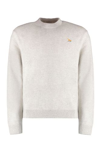 Crew-neck Wool Sweater - Maison Kitsuné - Modalova