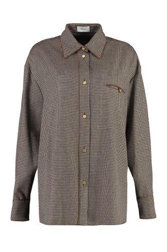 Bally Long Sleeve Wool Blend Shirt - Bally - Modalova