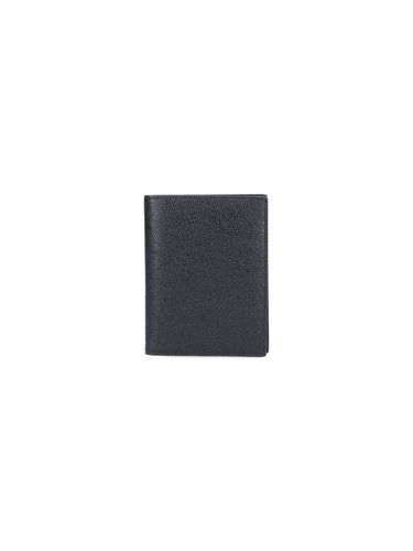 Leather Passport Holder - Thom Browne - Modalova