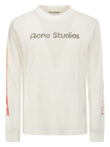 Logo Printed Long Sleeved T-shirt - Acne Studios - Modalova