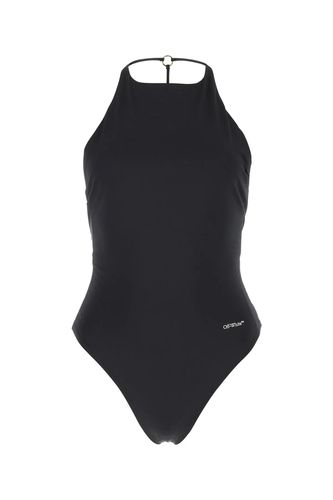 Black Stretch Polyester Swimsuit - Off-White - Modalova