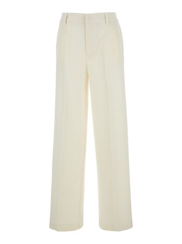 Lorenza Half Elasticated Belt Flare Pants Stretch Serge - PT Torino - Modalova