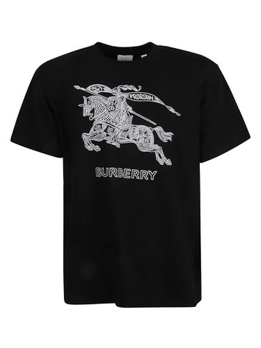 Logo Embroidery Regular T-shirt - Burberry - Modalova