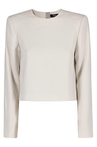 Theory Crewneck Cropped Blouse - Theory - Modalova