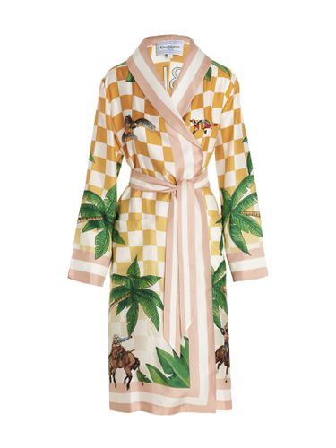 Casablanca Printed Silk Robe - Casablanca - Modalova