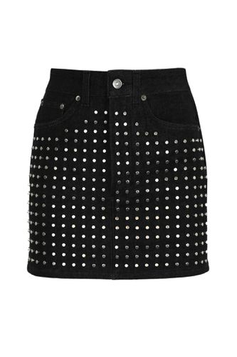 Dondup Dark Denim Mini Skirt - Dondup - Modalova