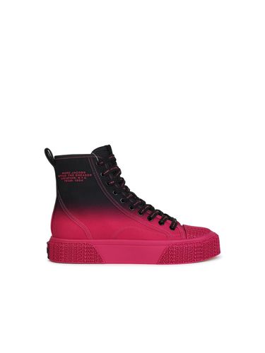 Hight Top Black And Fuchsia Tela Sneakers - Marc Jacobs - Modalova