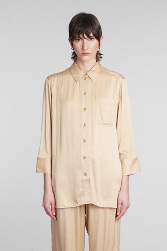 Ganni Shirt In Beige Viscose - Ganni - Modalova