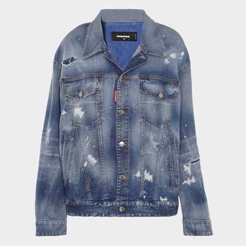 Dsquared2 Blue Cotton Denim Jacket - Dsquared2 - Modalova