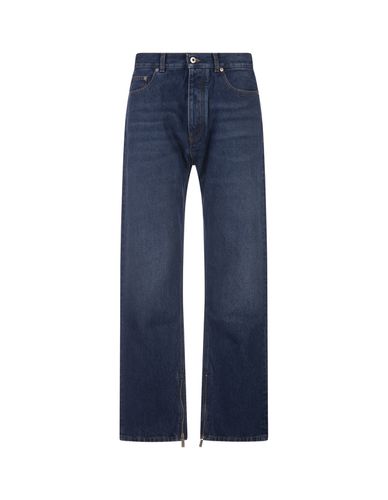 Loose-fit Jeans With Zip - Off-White - Modalova