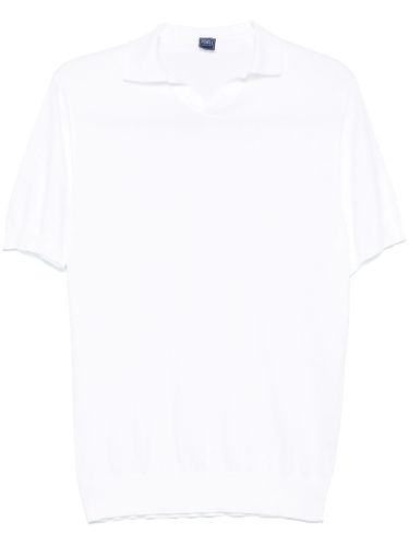 Fedeli White Cotton Polo Shirt - Fedeli - Modalova