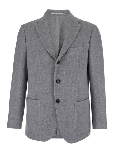 Single-breasted Jacket With Notched Revers In Wool And Cashmere Man - Eleventy - Modalova