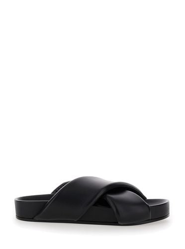 Sandals With Criss Cros Bands In Smooth Leather Man - Jil Sander - Modalova