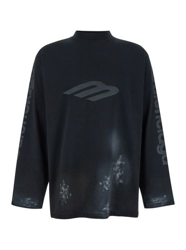 Logo Printed Long-sleeve T-shirt - Balenciaga - Modalova