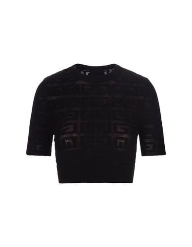 Black 4g Jacquard Short Pullover - Givenchy - Modalova