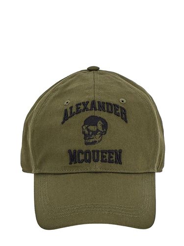 Varsity Logo And Skull Baseball Cap - Alexander McQueen - Modalova