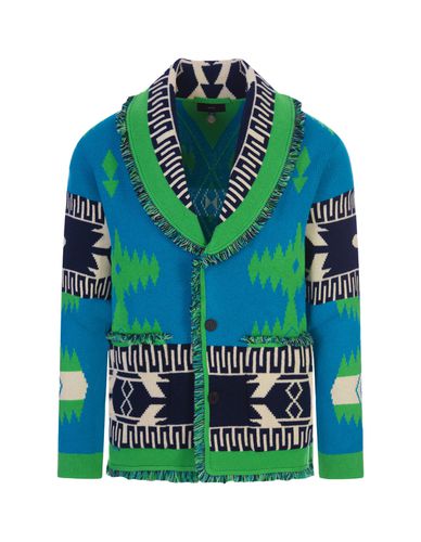 Icon Jacquard Cardigan In - Green Flash - Alanui - Modalova