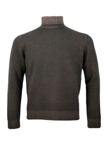 Long-sleeved Roll-neck Knitted Jumper - Malo - Modalova