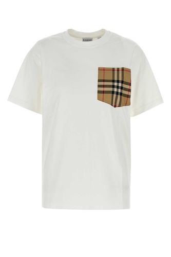 Burberry White Cotton T-shirt - Burberry - Modalova