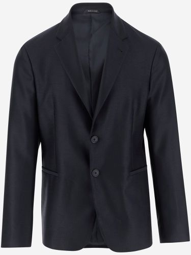 Single-breasted Virgin Wool Jacket - Giorgio Armani - Modalova