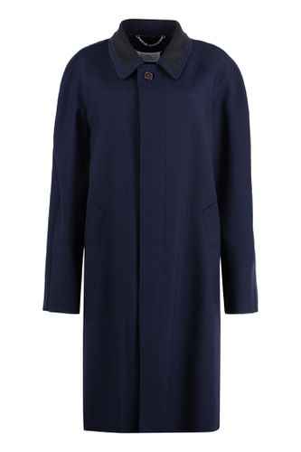 Single-breasted Wool Coat - Maison Margiela - Modalova