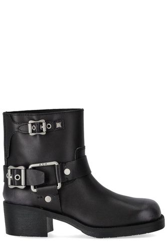 Ash Buckle Detailed Boots - Ash - Modalova