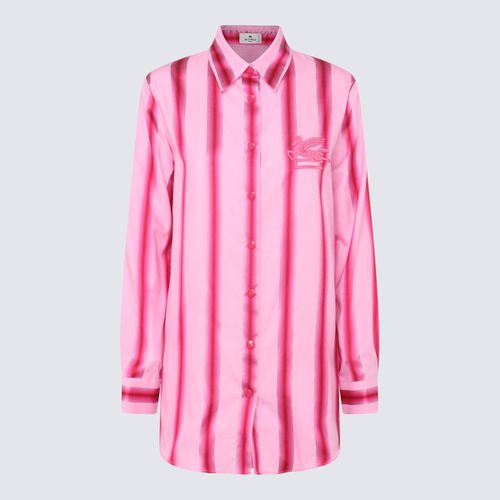 Etro Pink Cotton-silk Blend Shirt - Etro - Modalova