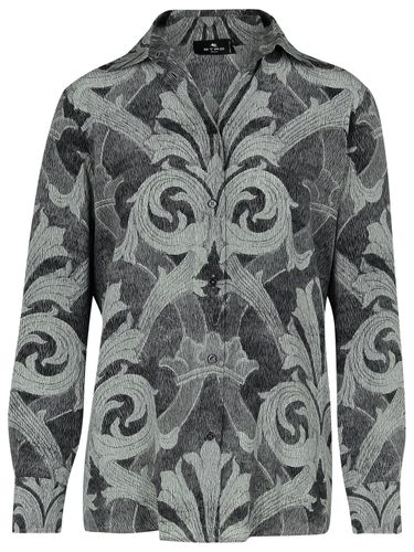 Etro Grey Silk Shirt - Etro - Modalova