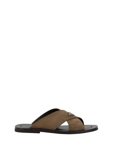 Prada Criss Cross Slides Sandals - Prada - Modalova