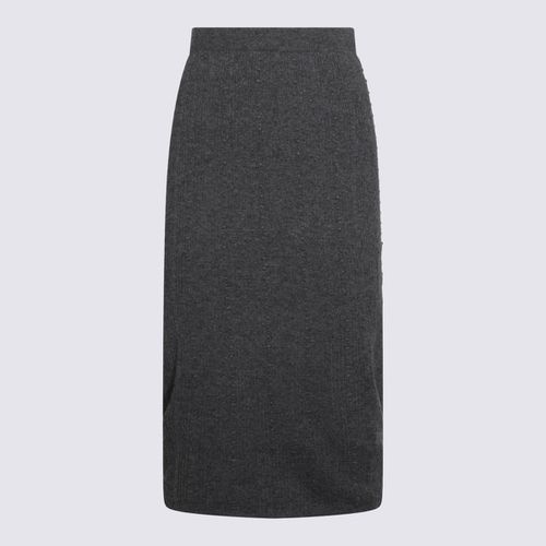 Fabiana Filippi Grey Wool Skirt - Fabiana Filippi - Modalova