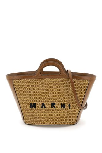 Brown Leather Blend Tropical Bag - Marni - Modalova