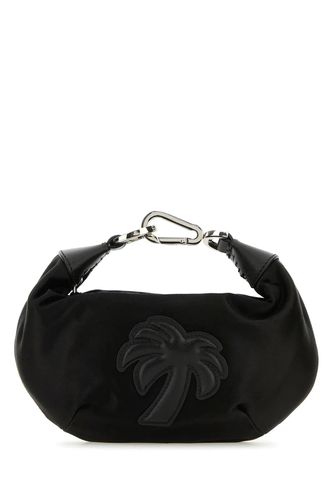 Palm Patch Zipped Mini Satin Hobo Bag - Palm Angels - Modalova