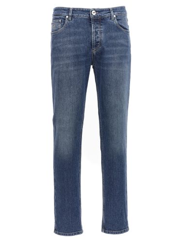 Logo Embroidery Stretch Jeans - Brunello Cucinelli - Modalova