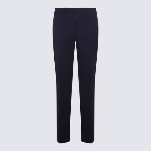 Navy Blue Viscose Blend Tailored Pants - Off-White - Modalova